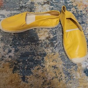 Yellow Espadrille Flats